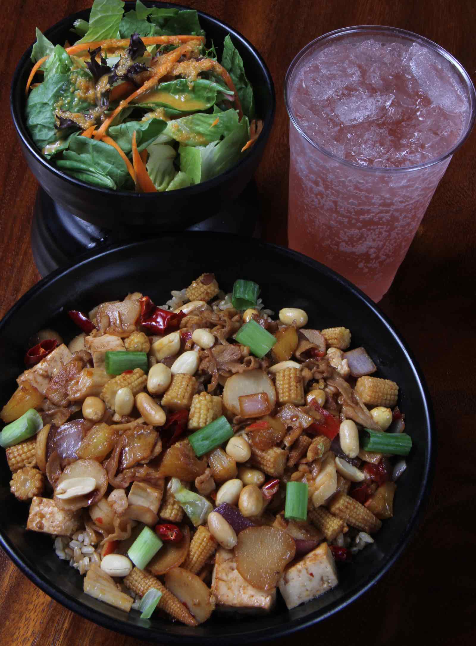 Chicken & Rice with Salad